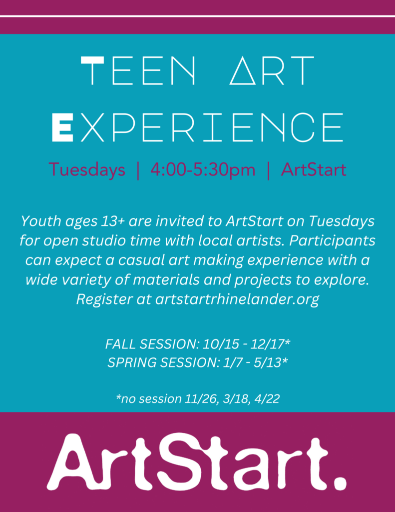 Teens Art Experience (8.5 x 11 in)