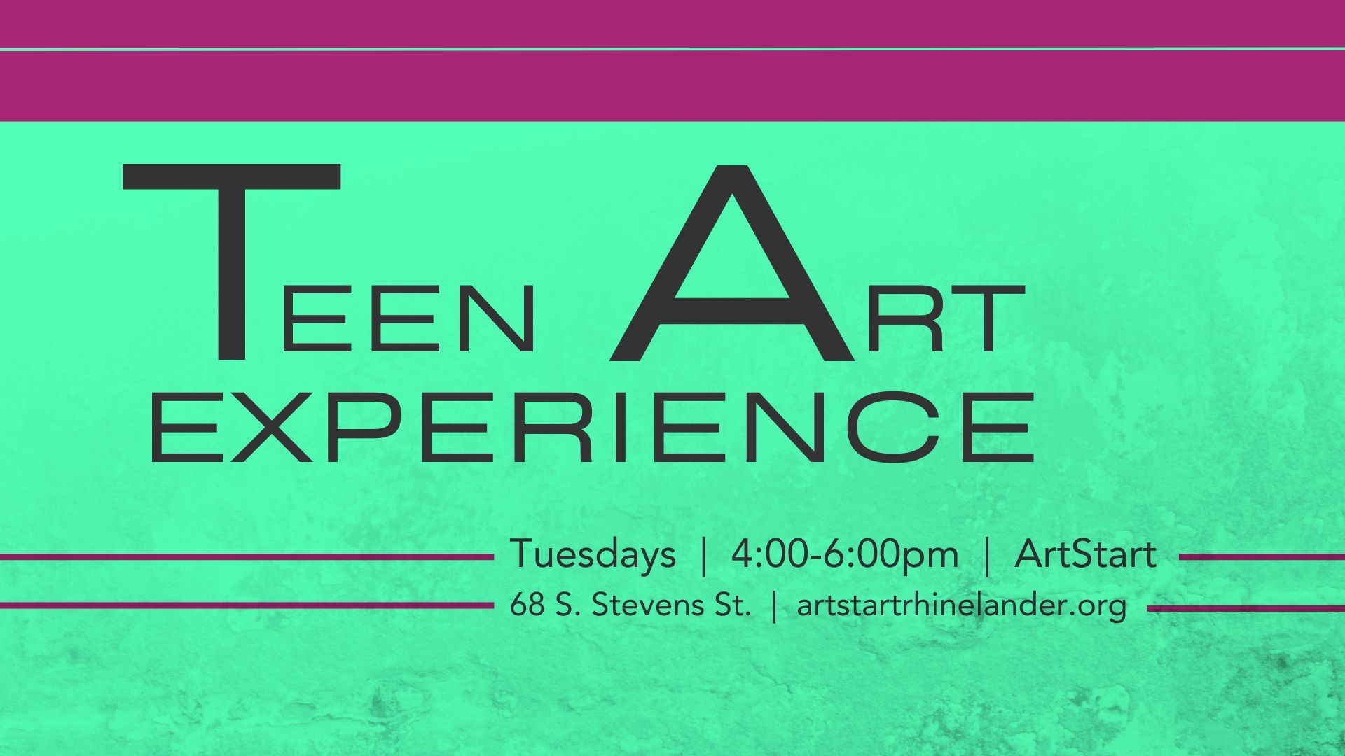 Teens Art Experience QR code (4 x 6 in) (1920 x 1080 px)