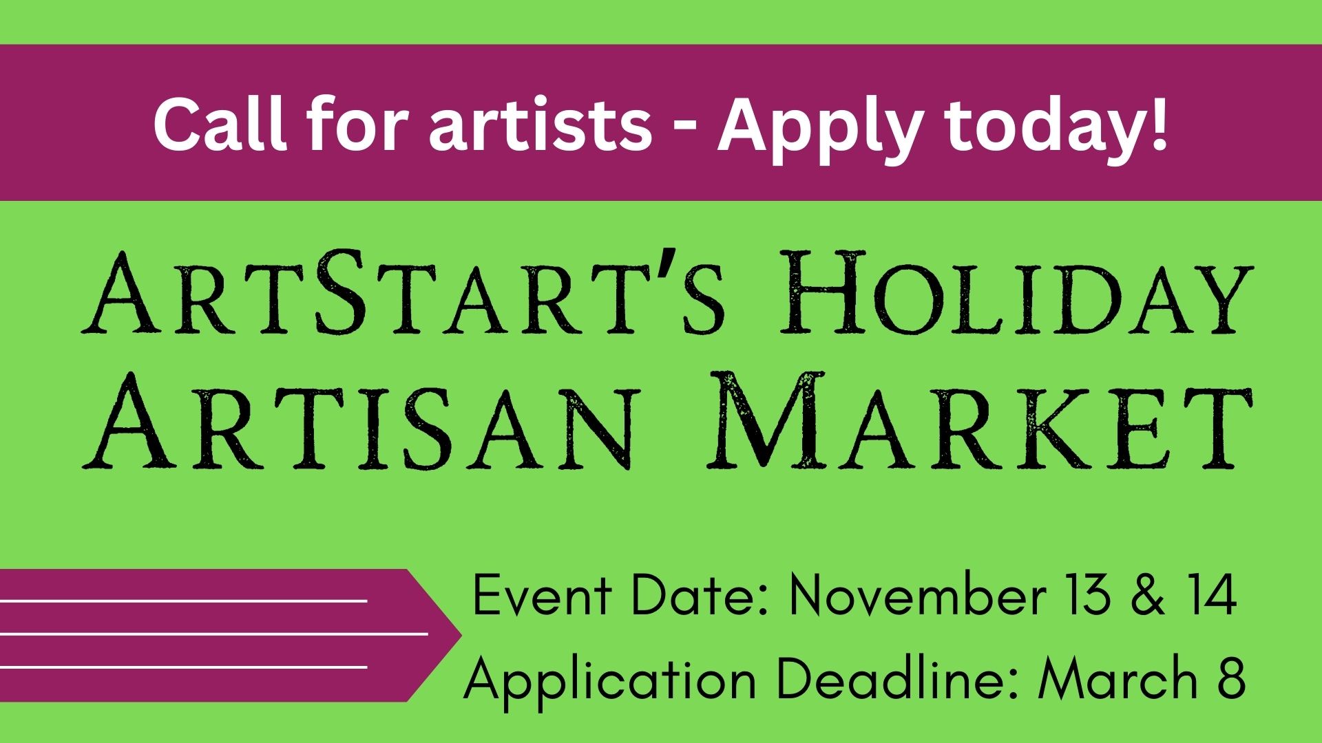 ArtStart’s Artisan Holiday Market (1)