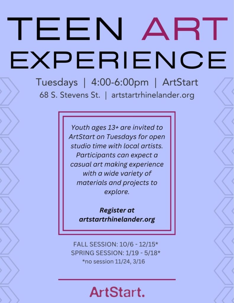 2026-27 TEEN ART EXPERIENCE